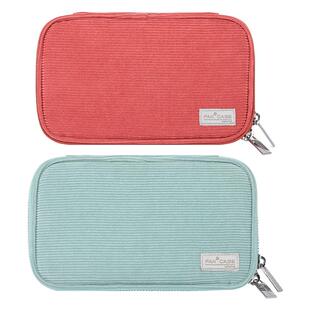 日本KOKUYO国誉烧饼包笔袋ins日系学生用大容量笔盒初中女简约复古文具袋创意网红铅笔袋多功能pan case