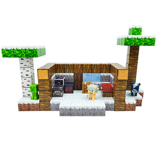 我的世界磁力方块磁铁积木冰雪小屋益智拼装MC男孩儿童玩具全套装