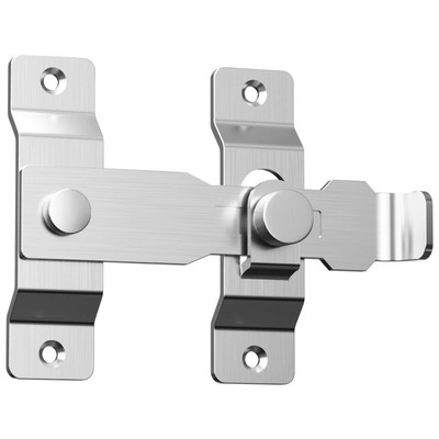 304不锈钢门锁固定卡扣平移推拉门专用锁扣免打孔老式门栓插销锁