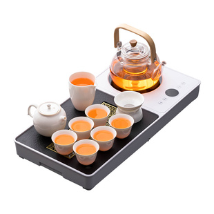 功夫茶具组合套装家用客厅泡茶轻奢高档煮茶小茶台全自动一体茶盘