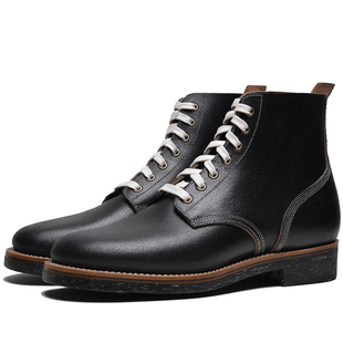 强尼制靴 M-43大逃亡靴 无支撑软头翻毛工装鞋霍尔文固特异陆战靴