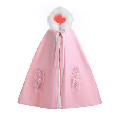 连衣裙加绒汉服裙子洋气女童冬季