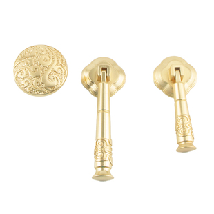 新中式吊坠单孔小拉手橱柜浴柜祥云鞋柜现代简约家具五金配件拉手