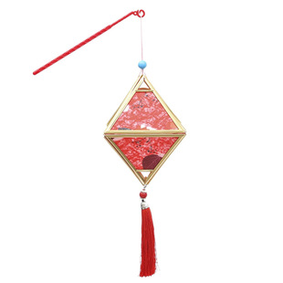 马年新款古风菱形花草纸满天星成品花灯春节元宵灯会热销手提灯笼