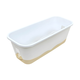 长方形阳台种菜盆懒人自吸水大号特大蔬菜专用种植盆树脂长条花盆