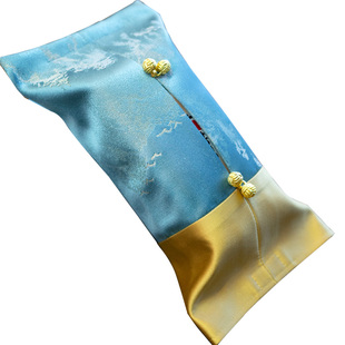 抽纸盒轻奢风高档抽纸袋套客厅中式国风车载挂式纸巾盒布餐巾纸盒