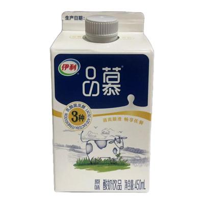 伊利酸奶450ml乳酸菌品幕原味发酵酸奶低温方盒屋顶正品浓稠盒装