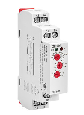 GEYA电流继电器GRI8过载保护220V