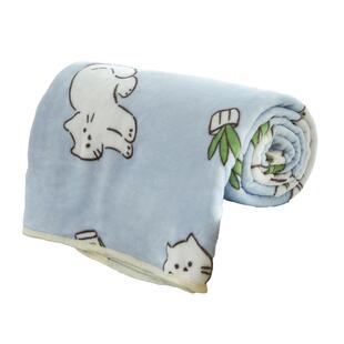 多喜爱珊瑚绒毛毯法兰绒毯子午休空调盖腿小毯子办公室午睡毯盖被