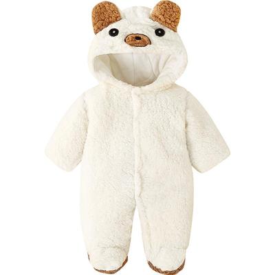 加绒外出服连体衣秋冬季