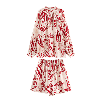 春日花影真丝睡衣女款