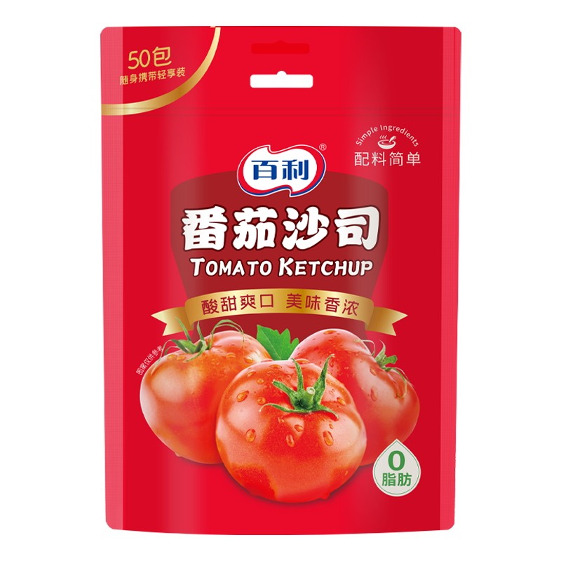百利番茄沙司0脂肪汉堡薯条酱料