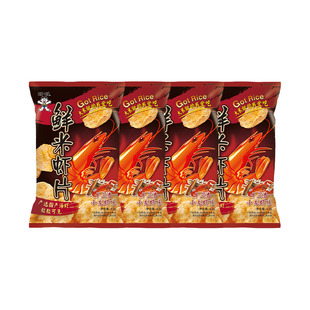 旺旺鲜米虾片全系列鲜虾原味十三香小龙虾味休闲膨化零食小吃