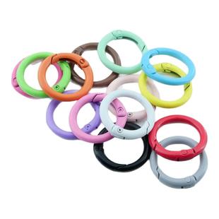 25mm合金烤漆弹簧扣钥匙圈扣材料手工女包箱包配件挂钩扣连接环