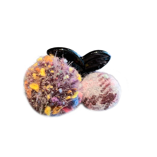 韩国减龄少女心彩色小毛球纽扣樱桃迷你抓夹公主头刘海对夹盘发夹