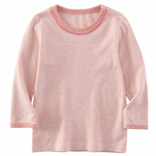 无痕！女童纯棉秋衣春秋季磨毛加厚居家睡衣女宝宝保暖打底衫上衣