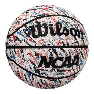 Wilson威尔胜NCAA泼墨篮球室内外通用学生比赛专用7号PU外场耐磨