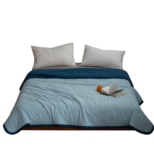 秋冬A类全棉天竺棉裸睡春秋被 桑蚕丝雪绒被四季双拼被子冬被被芯