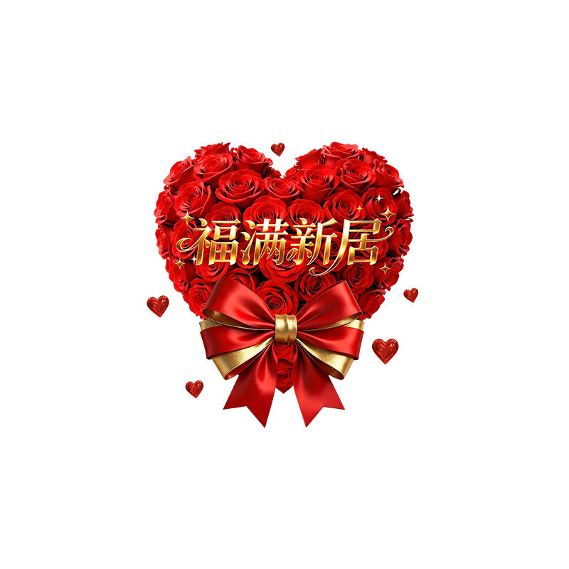 乔迁之喜福满新居窗花贴纸