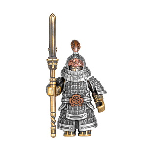 铁浮屠｜琢匠原创国风黄铜手把件大玩家磁吸金属人仔桌面装饰摆件