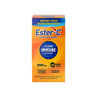 美国Ester-C酯化维生素C片非酸性长效天然VC柑橘类黄酮500mg*90片