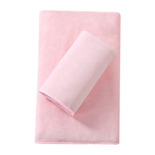 美容院专用毛巾皮肤管理白色吸水不掉毛定制logo绣字浴巾带洞床巾