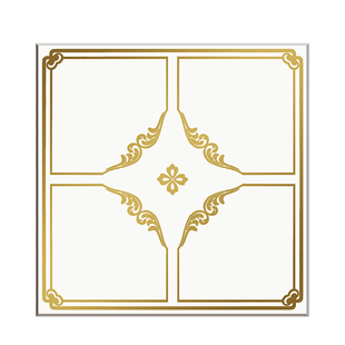 600x600铝扣板集成吊顶铝扣板吊顶 工程板办公室天花板房间吊顶板