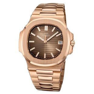 新款迪顿复古潮牌手表鹦鹉螺全钢方形时尚夜光防水日历石英手表男