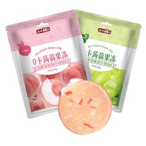 盐津铺子蒟蒻果冻0脂0卡办公室宿舍解馋休闲网红零食儿童吸吸果冻