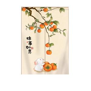 门帘隔断帘卧室家用防隐私半帘厨房卫生间遮挡半截短帘入户布帘子