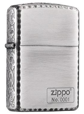 zippo打火机正版三面唐草高档