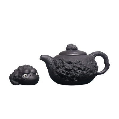 砺砂茗陶 160cc宝蟾供春壶陈真全手工宜兴名家紫砂泡茶茶具包邮