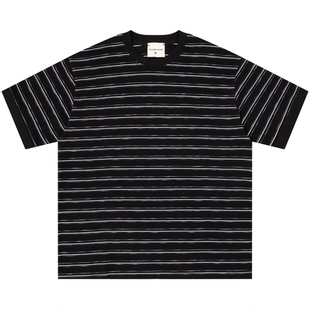 From Mars Contrast-colored striped short-sleeved T-shirt
