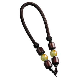 高档玉器挂绳手把件把玩挂绳把件粗绳翡翠玉佩挂绳挂车挂绳