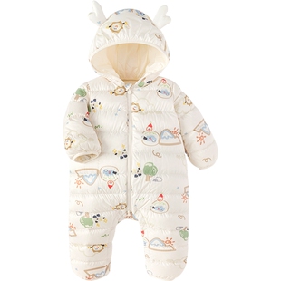 巴拉巴拉宝宝羽绒服连体衣婴儿衣服冬季装新款外出服男童女童洋气