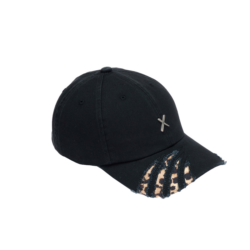 XOTIC爪痕破坏豹纹软顶鸭舌帽
