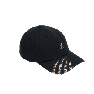 XOTIC官方 爪痕破坏豹纹软顶鸭舌帽新品潮防晒韩版个性小众棒球帽