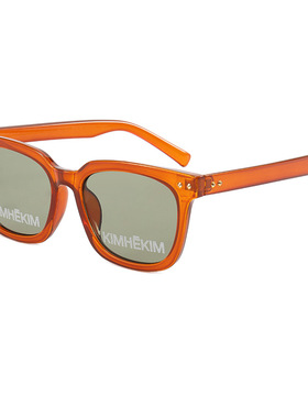 kimhekim茶色方形韩国ins太阳镜