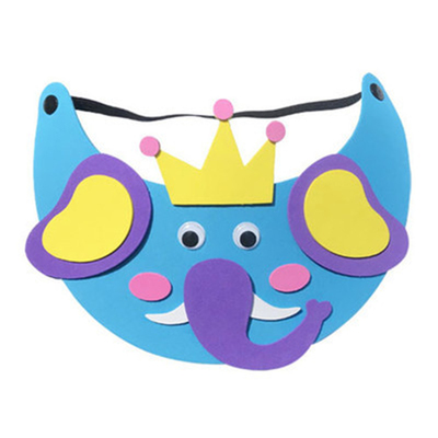 EVA手工太阳帽粘贴画制作diy遮