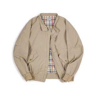 BOLEIAELR/春季 型男穿搭 美式复古哈灵顿G9立领夹克男休闲外套潮