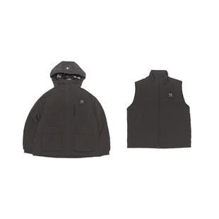 MLB官方男女情侣工装风三合一户外短款羽绒服25冬季新款DJB03