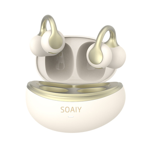 SOAIY索爱GLOW O蓝牙耳机AI翻译耳夹式无线气骨传导运动2026新款