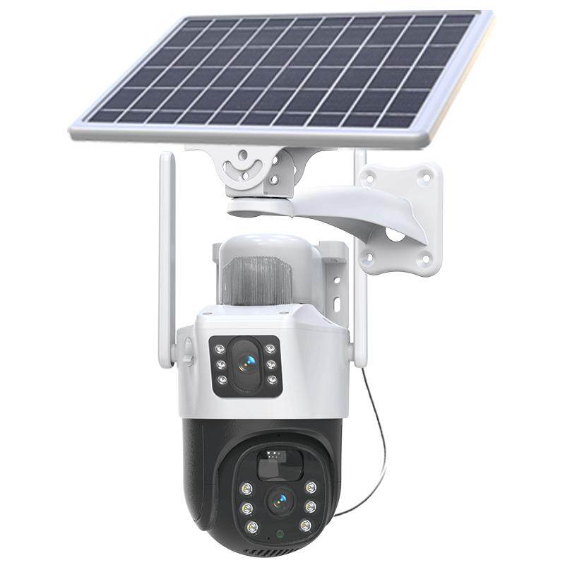 360度无线摄影4G太阳能室外户家用手机网络远程夜视监控器摄像头