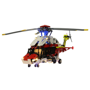 Brickbling适用乐高灯饰积木42145空客175救援直升机灯光组改装