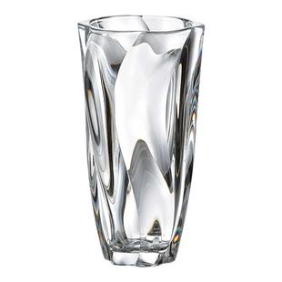 BOHEMIA捷克进口水晶玻璃花瓶 现代家居客厅插花透明装饰摆件轻奢