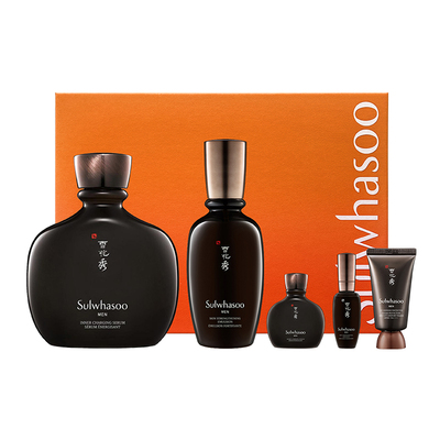 雪花秀男士套盒5件套装滋阴滋盈水乳补水保湿滋润水油平衡正品