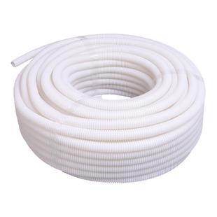 白色PE塑料波纹管通信工程加厚软管电线缆穿线蛇皮管保护套可开口