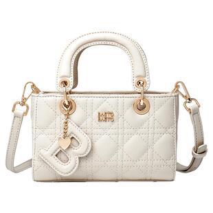 百思图白色包包2026新款斜挎包女小众高级感手提包小拎包女包单肩