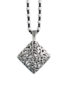 四方财藏挂件民族风长款毛衣项链