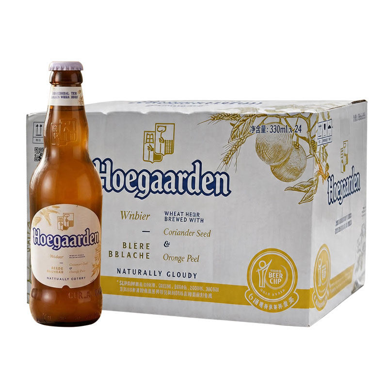 【国产】Hoegaarden福佳白啤酒小麦精酿啤酒330ml*24瓶比利时啤酒